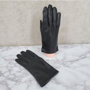 Aris Black Leather Women's Driving Gloves